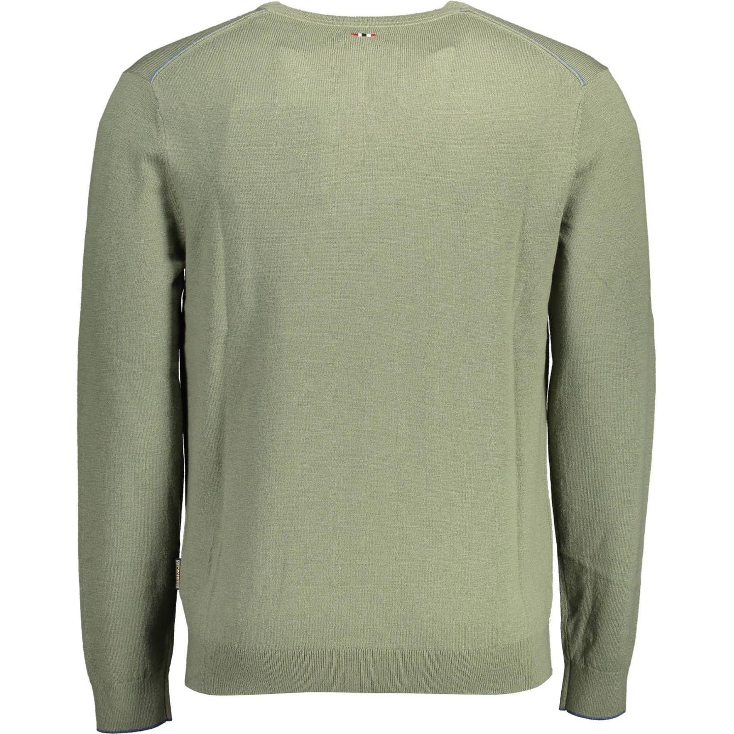 Napapijri Green Wool Men Sweater Napapijri