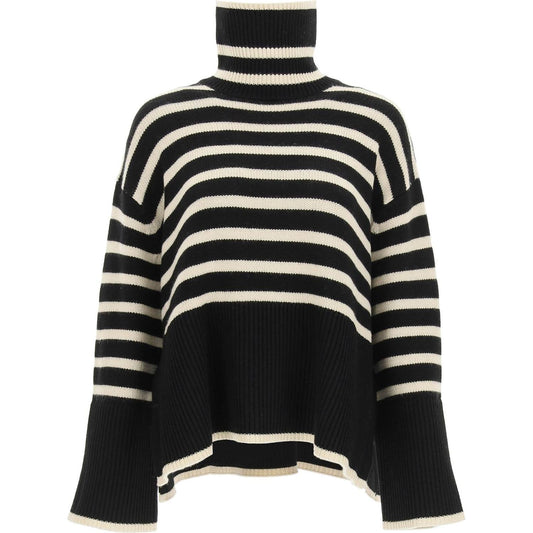 Toteme striped wool cotton turtleneck