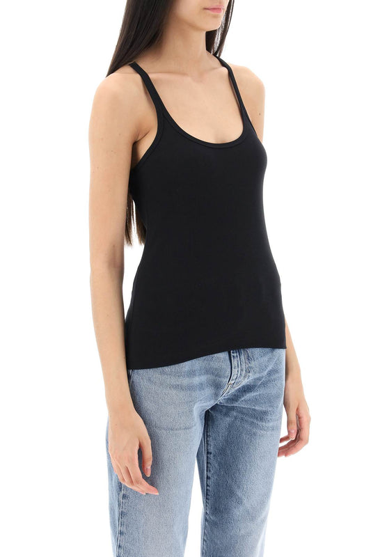 Toteme scoop neck rib tank top Topwear Toteme