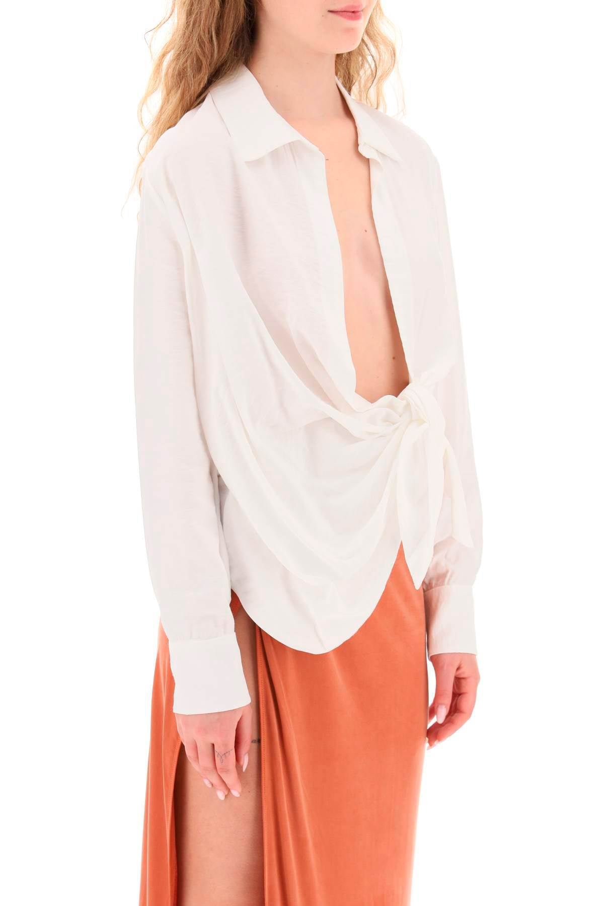 Jacquemus 'la chemise bahia' draped blouse Topwear Jacquemus