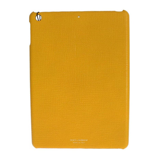 Dolce & Gabbana Chic Yellow Leather Tablet Case Dolce & Gabbana