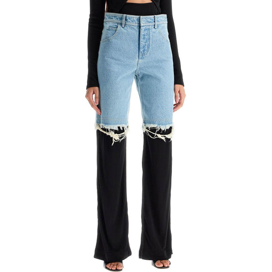 Christopher Esber high-waisted jeans with jersey inserts Jeans Christopher Esber