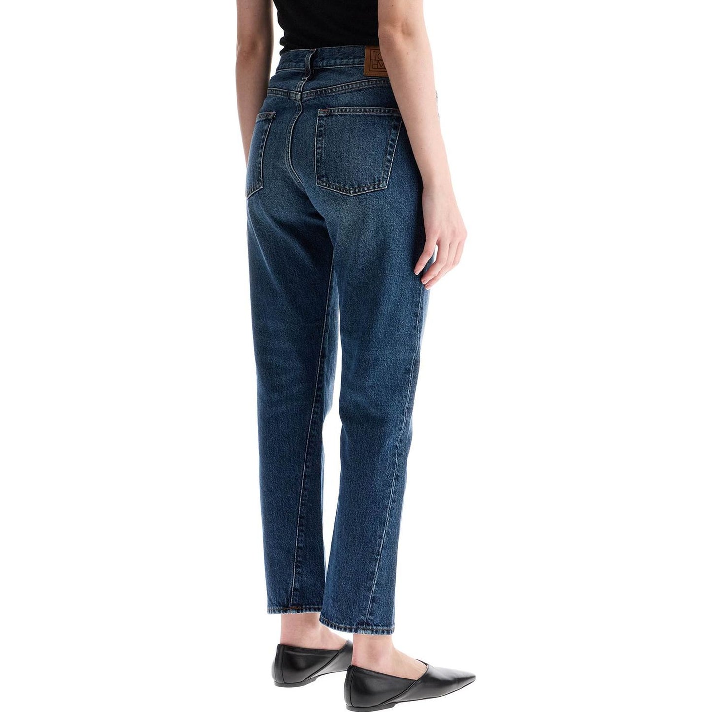 Toteme washed blue organic cotton jeans