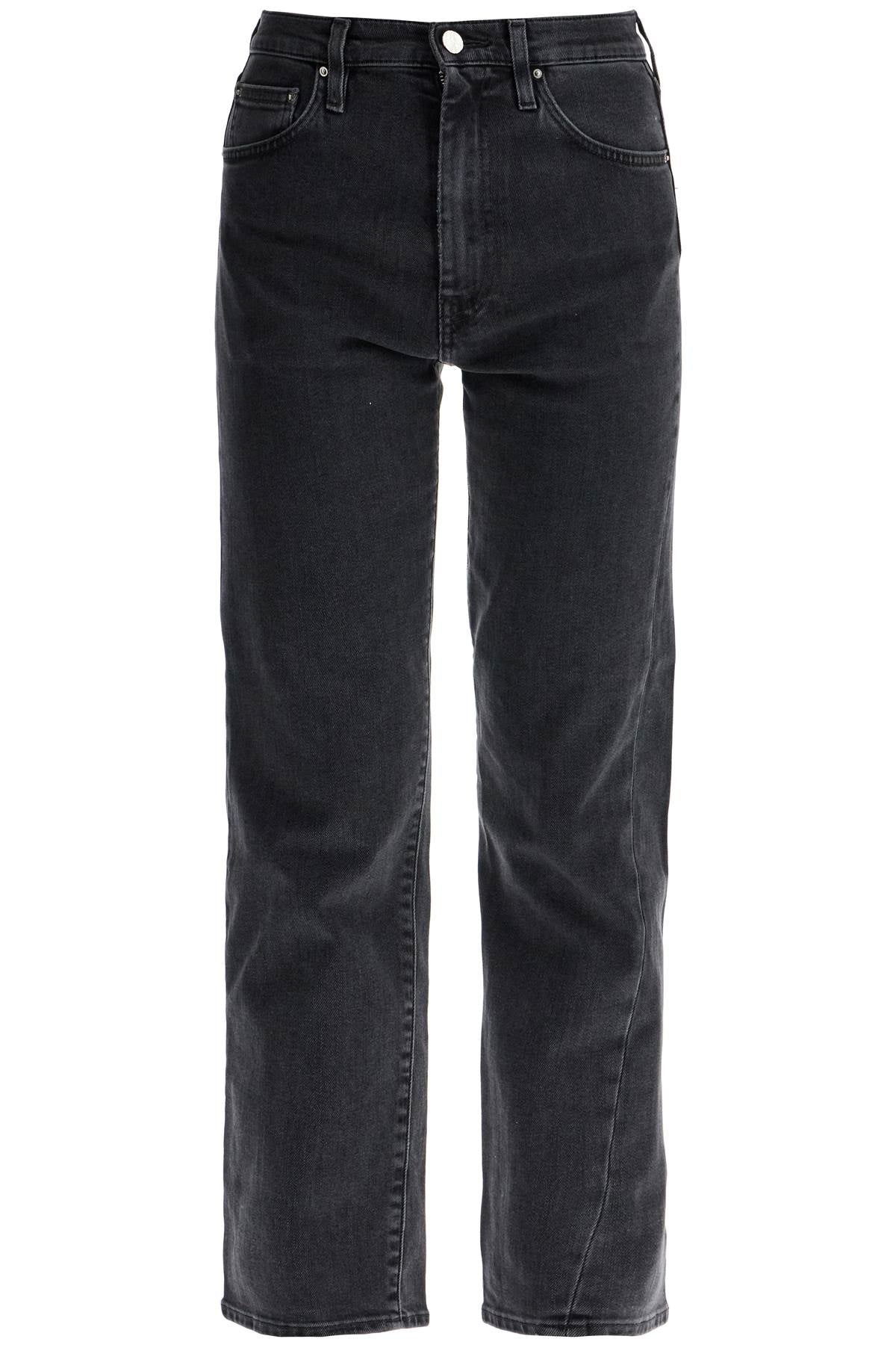 Toteme washed grey organic cotton jeans with twisted seams Jeans Toteme