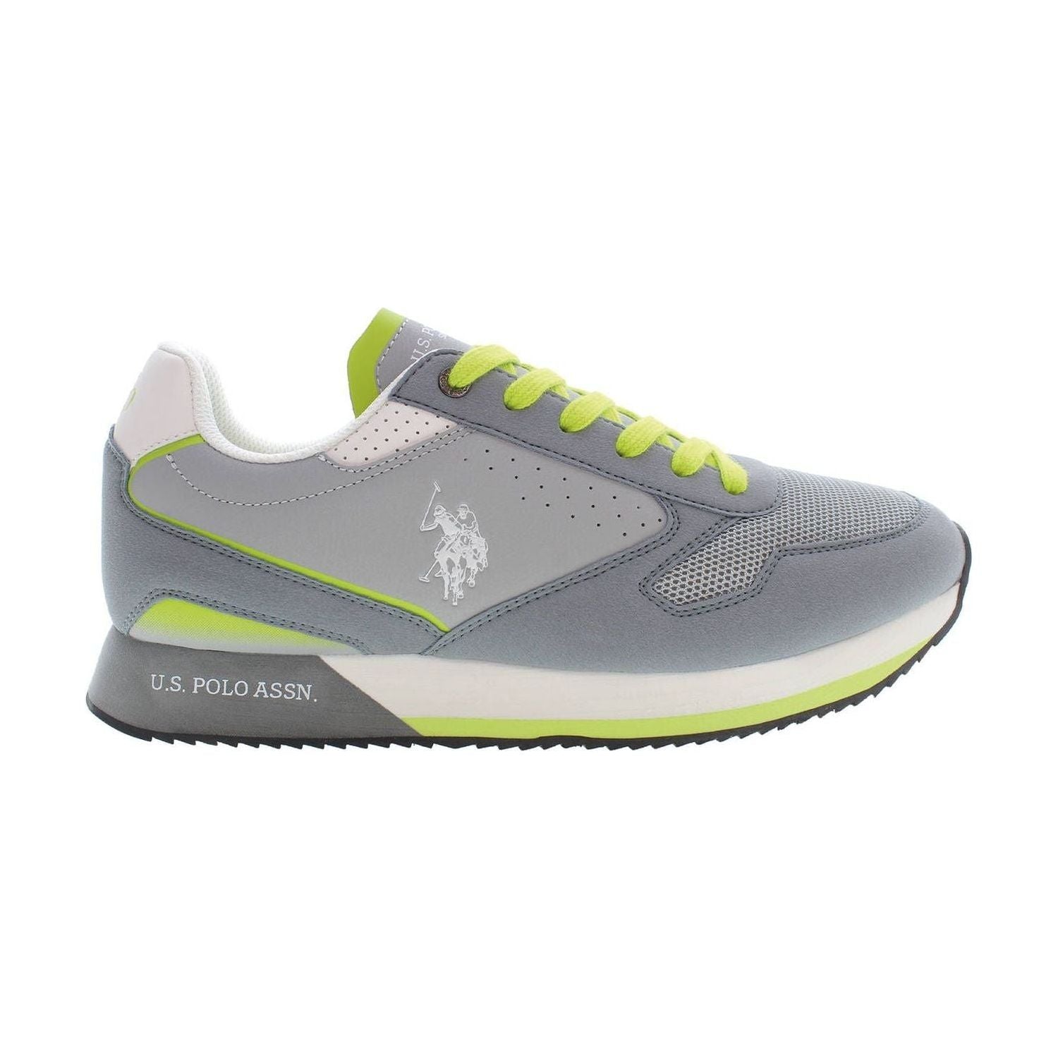 U.S. POLO ASSN. Gray Polyester Men Sneaker