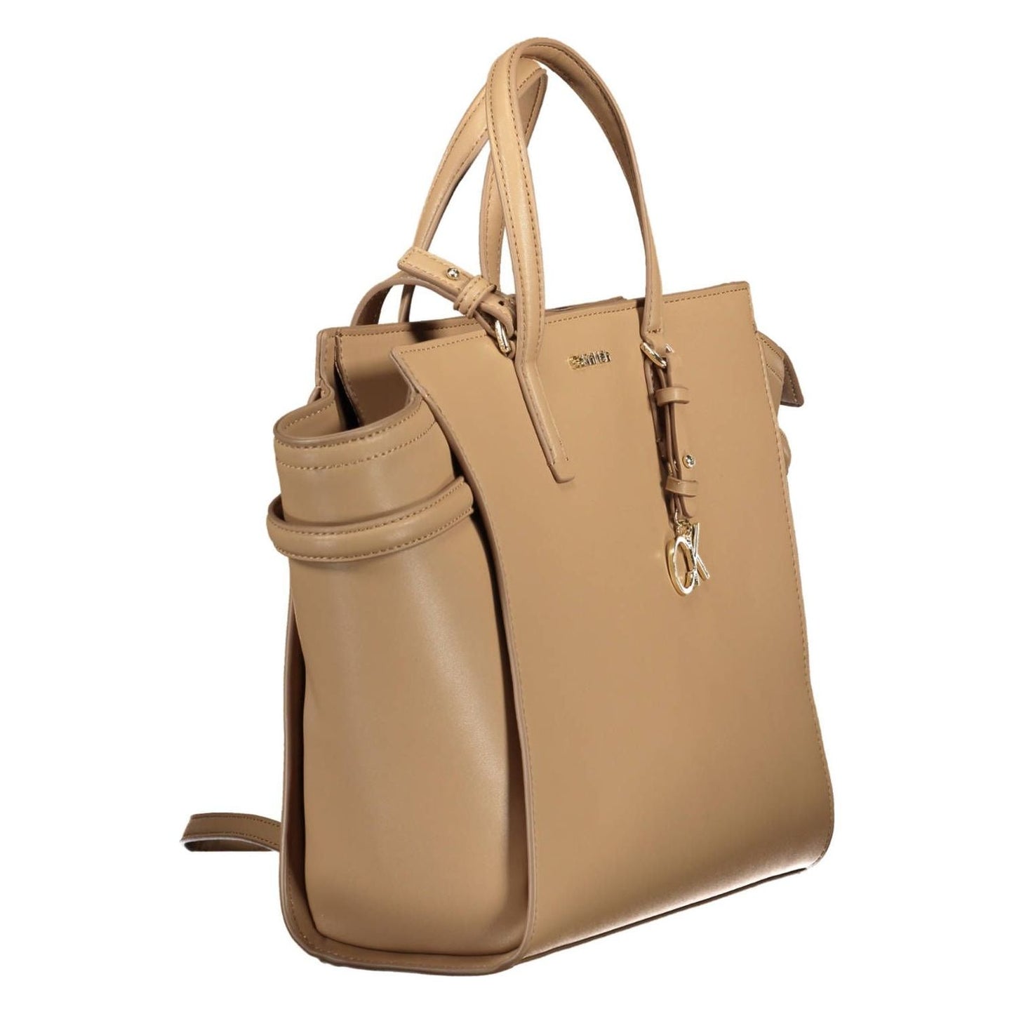 Calvin Klein Beige Polyester Women Handbag Calvin Klein