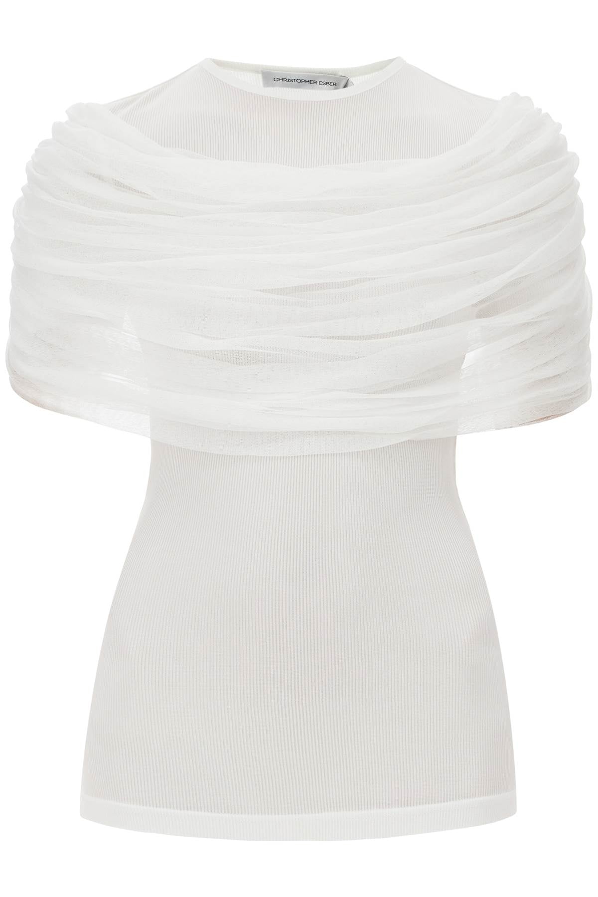 Christopher Esber "sonora top with draped Topwear Christopher Esber