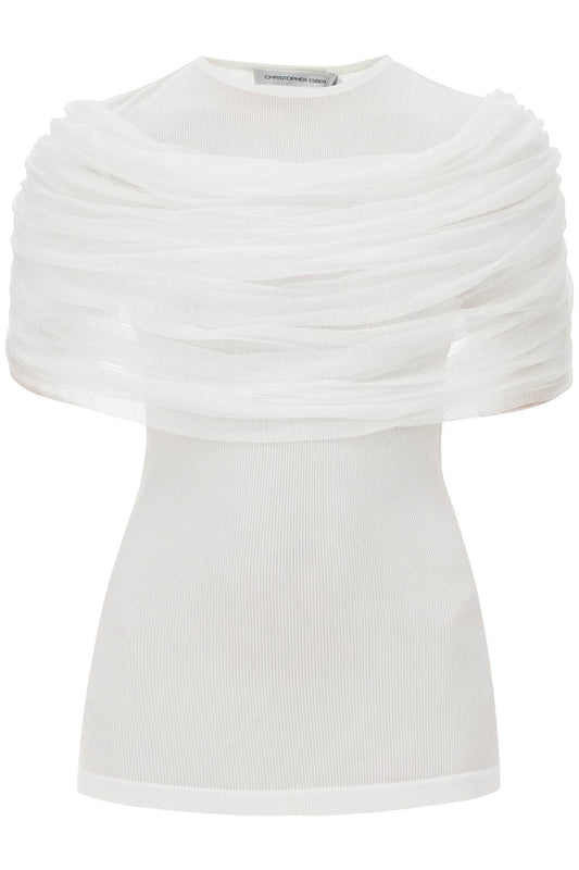 Christopher Esber "sonora top with draped Topwear Christopher Esber