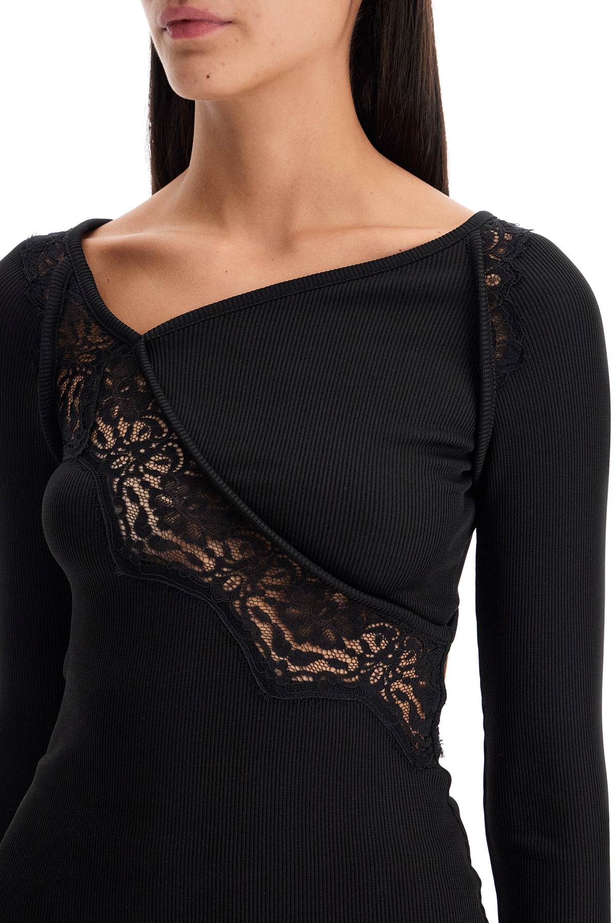 Christopher Esber long-sleeved top with lace Topwear Christopher Esber