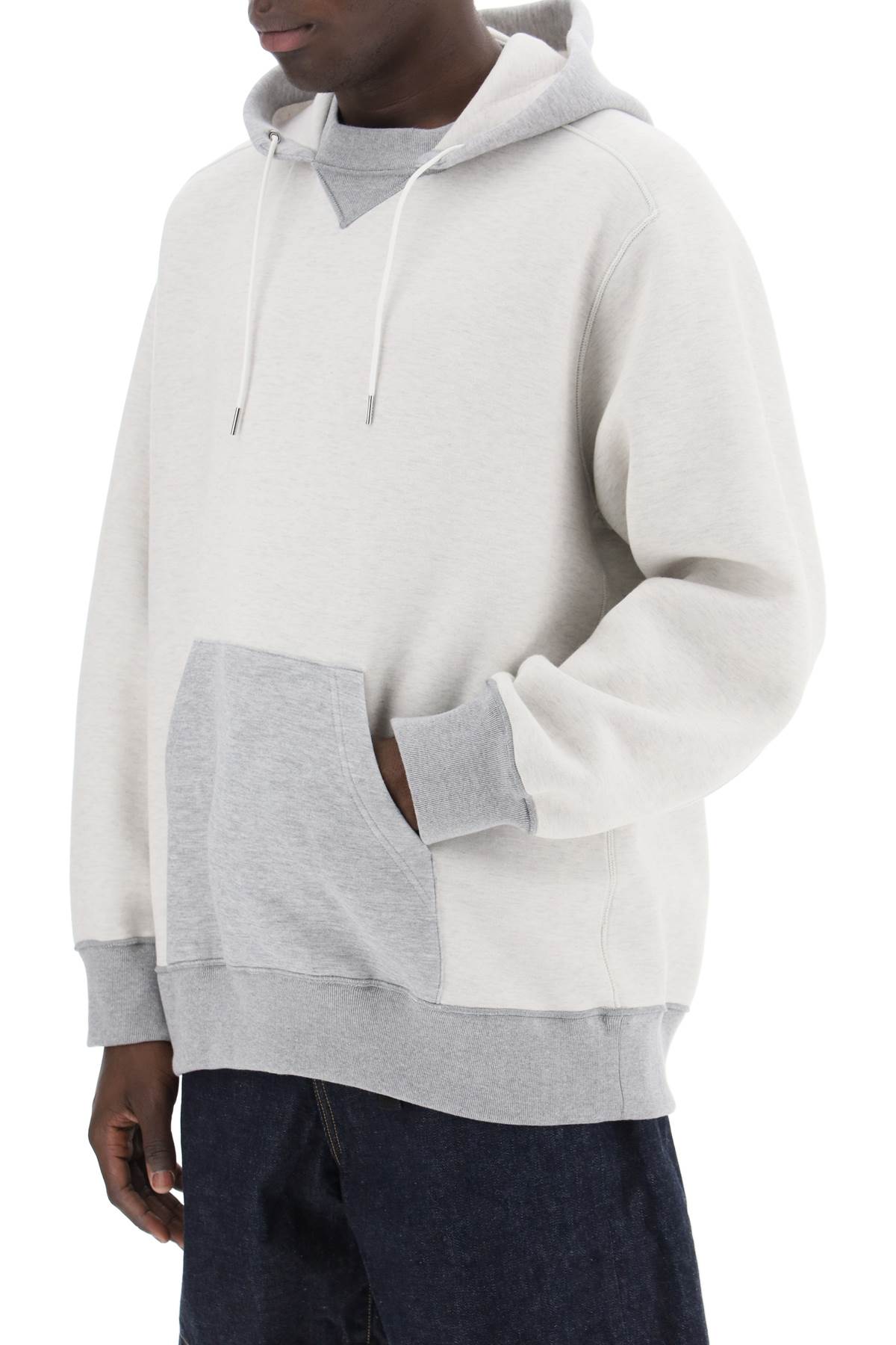 Sacai hooded sweatshirt with reverse Topwear Sacai