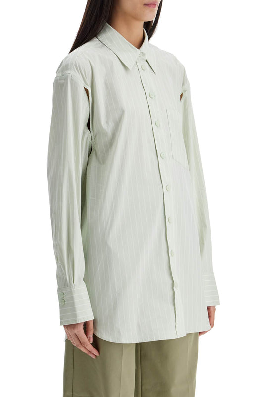 Christopher Esber mint green cotton shirt with white stripes Topwear Christopher Esber