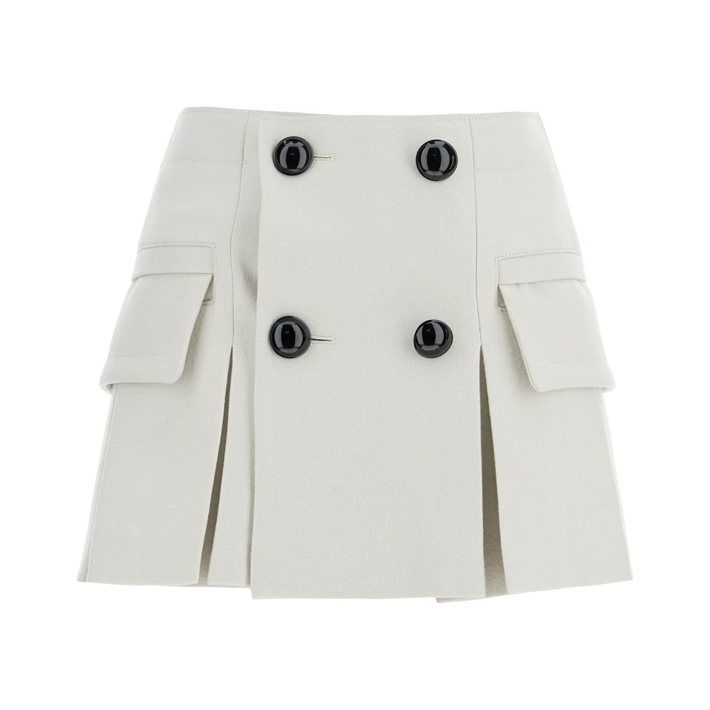 Sacai mini skirt mini skirt in melton wool Skirts Sacai