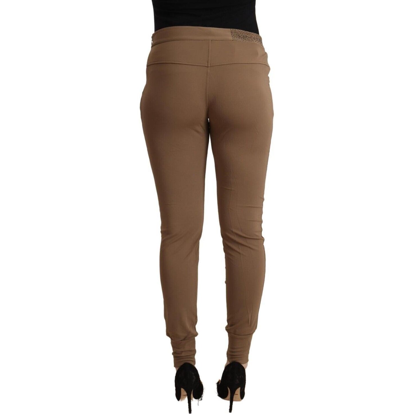 Scervino Street Chic Brown Mid Waist Tapered Pants Scervino Street