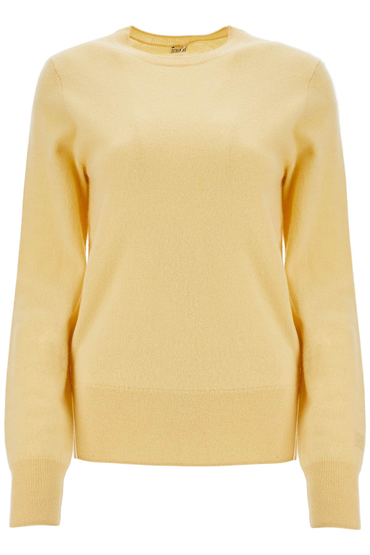 Toteme soft yellow cashmere sweater crew neck Knitwear Toteme