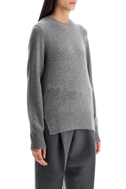 Toteme asymmetrical grey mélange cashmere sweater Knitwear Toteme