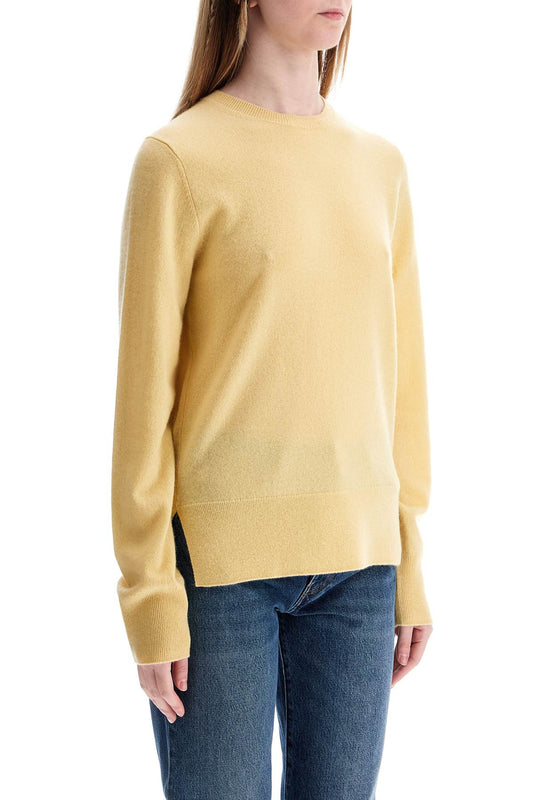 Toteme soft yellow cashmere sweater crew neck Knitwear Toteme