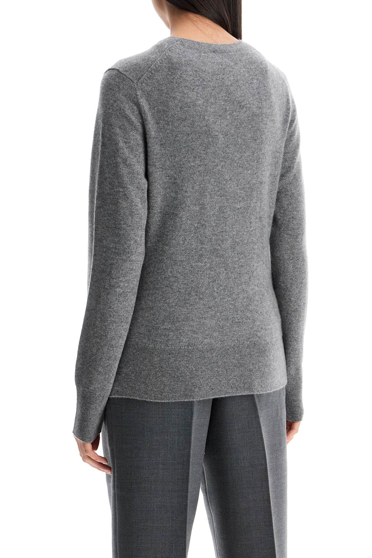 Toteme asymmetrical grey mélange cashmere sweater Knitwear Toteme