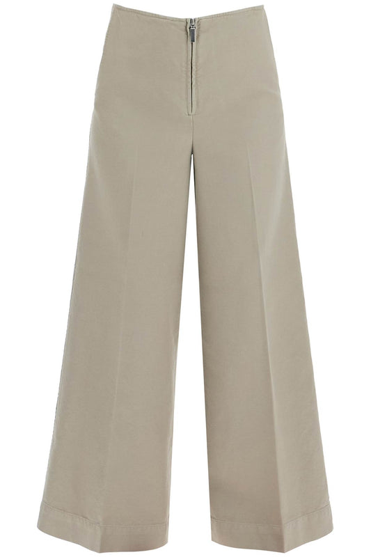 Toteme zip-front wide trousers Trousers Toteme