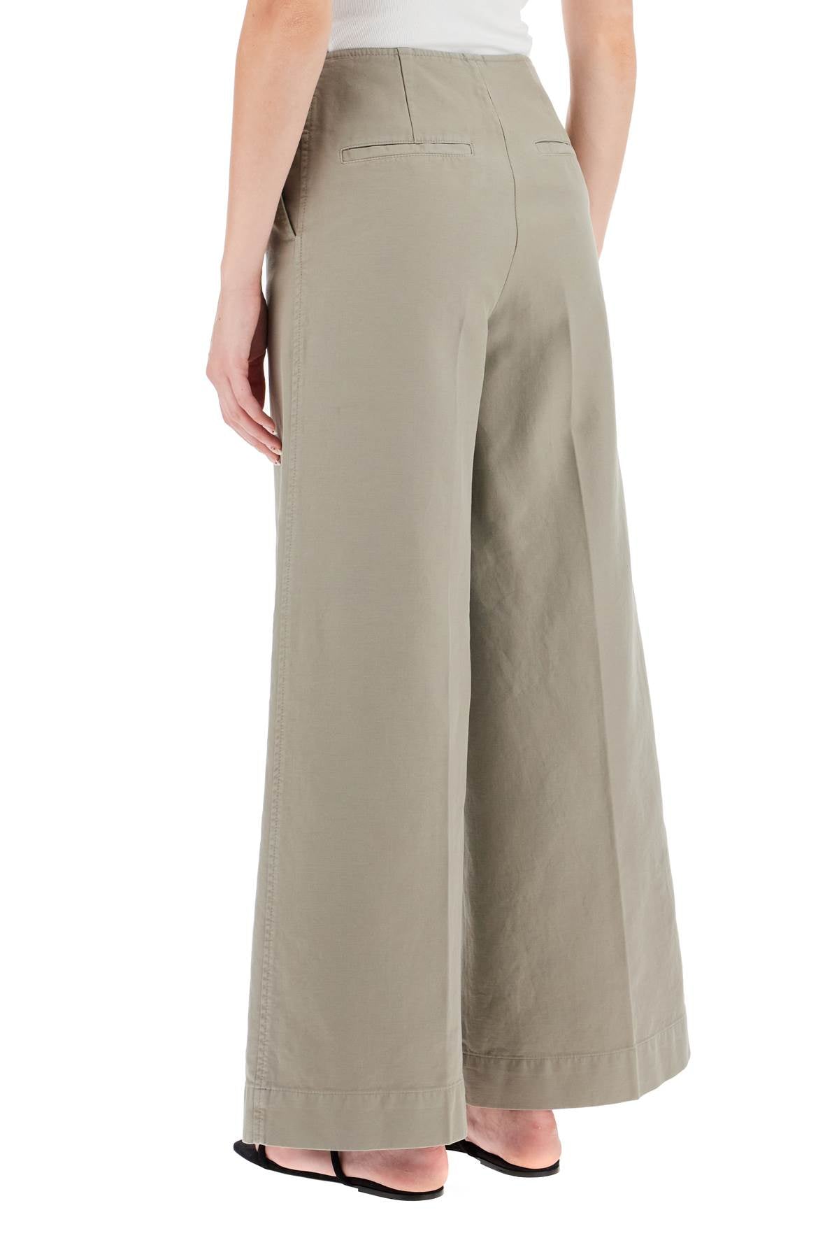 Toteme zip-front wide trousers Trousers Toteme