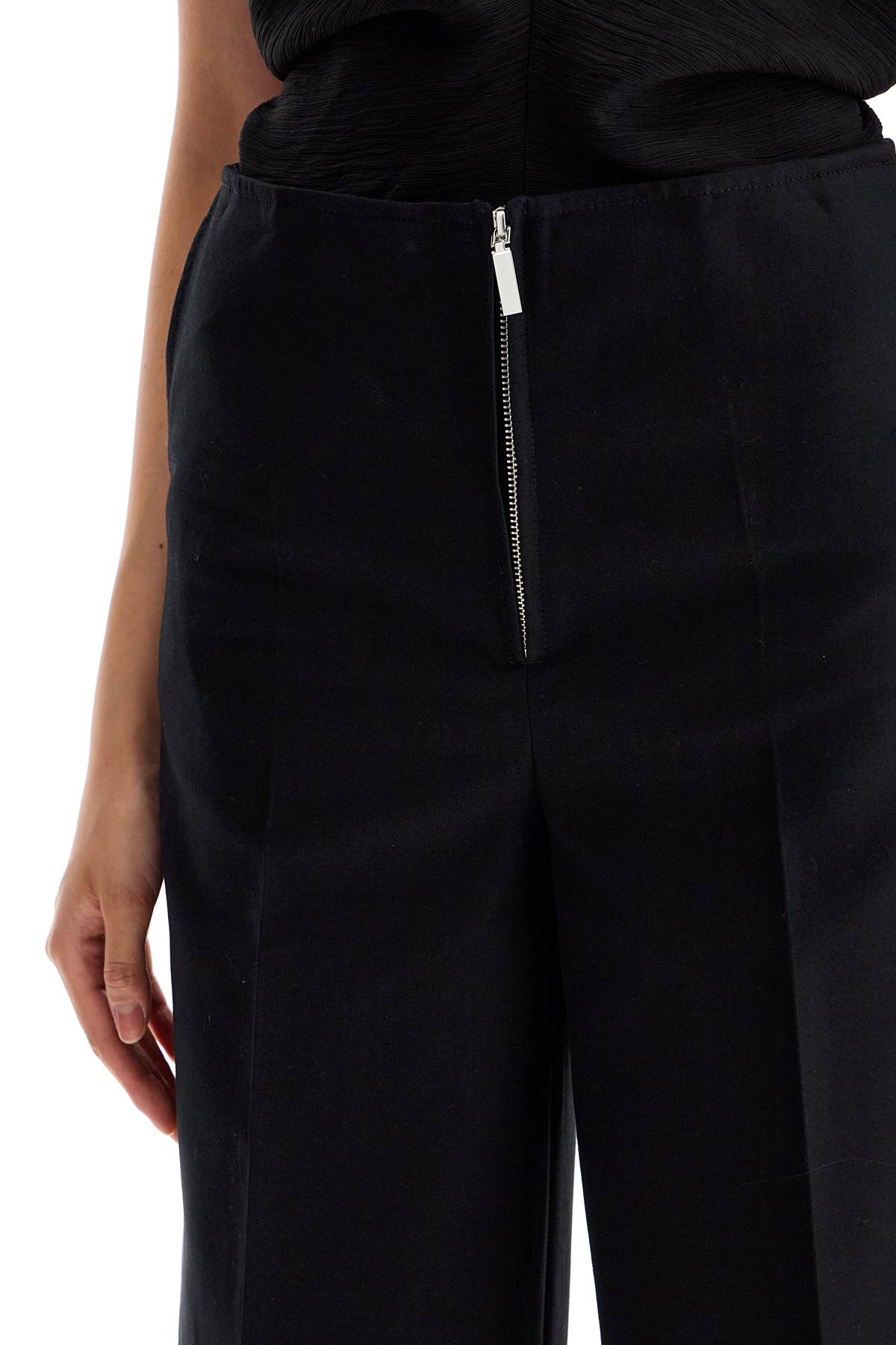 Toteme zip-front wide trousers Trousers Toteme