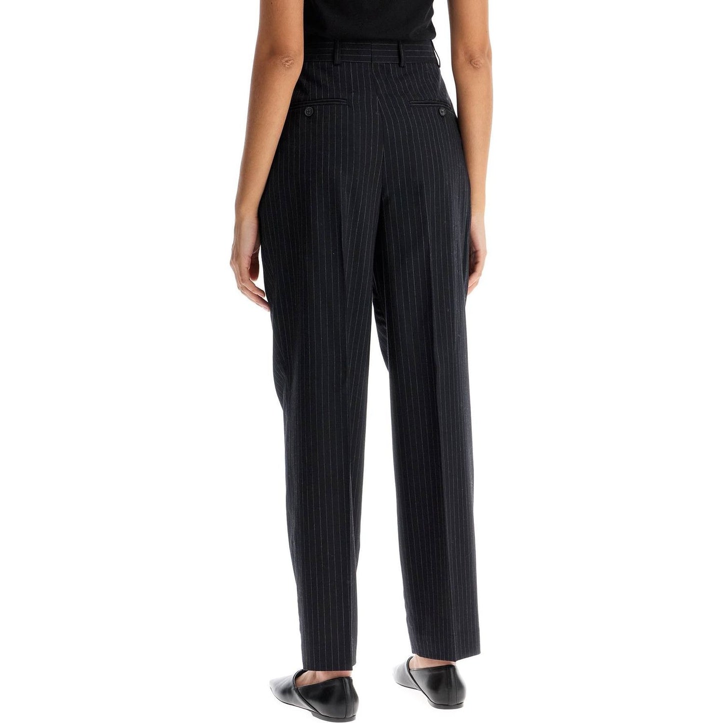 Toteme double pleated pinstripe trousers Trousers Toteme