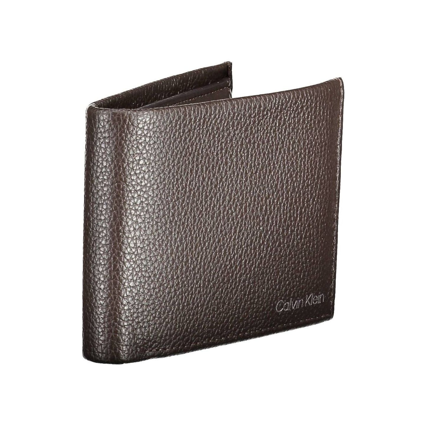 Calvin Klein Brown Leather Men Wallet Calvin Klein