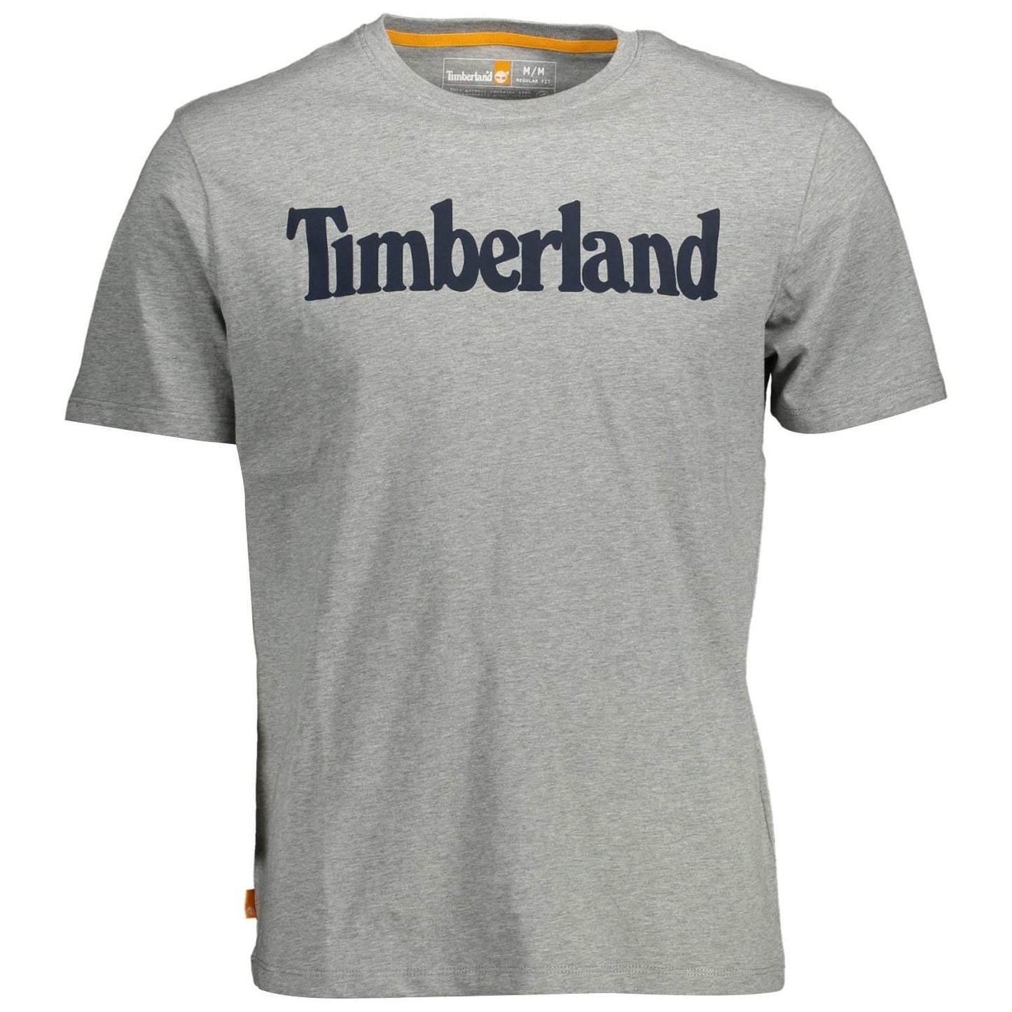 Timberland Gray Cotton Men T-Shirt Timberland