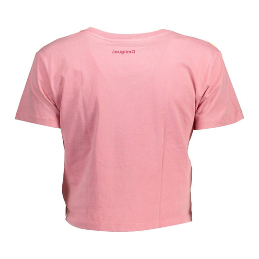 Desigual Pink Cotton Women Top Desigual