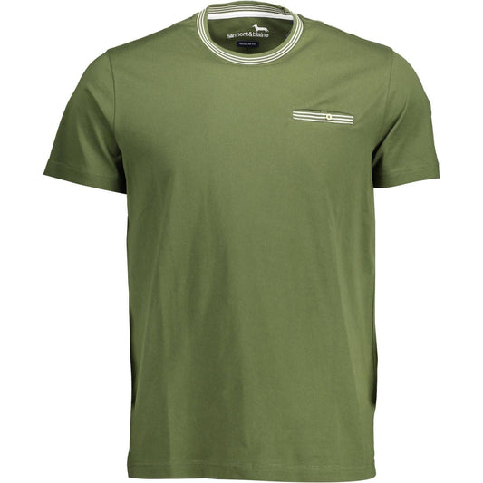 Harmont & Blaine Green Cotton Men T-Shirt Harmont & Blaine