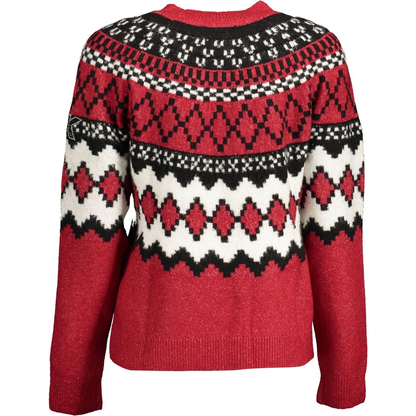 Desigual Red Polyester Women Sweater Desigual