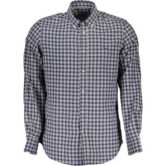 Harmont & Blaine Blue Cotton Men Shirt Harmont & Blaine