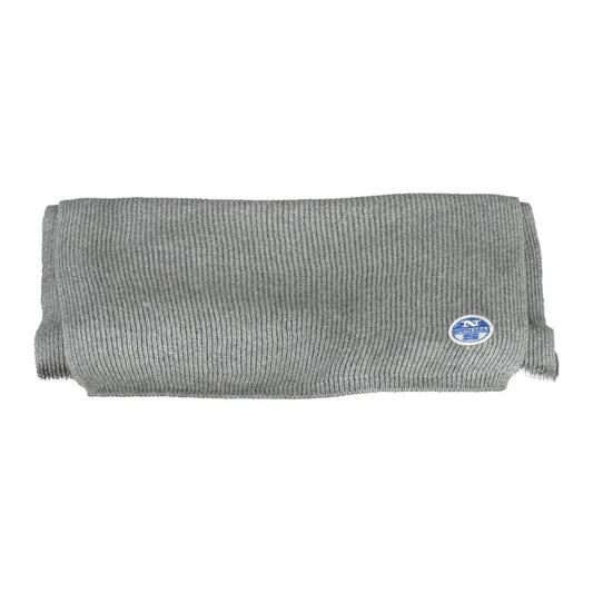 North Sails Gray Cotton Men Scarf North Sails