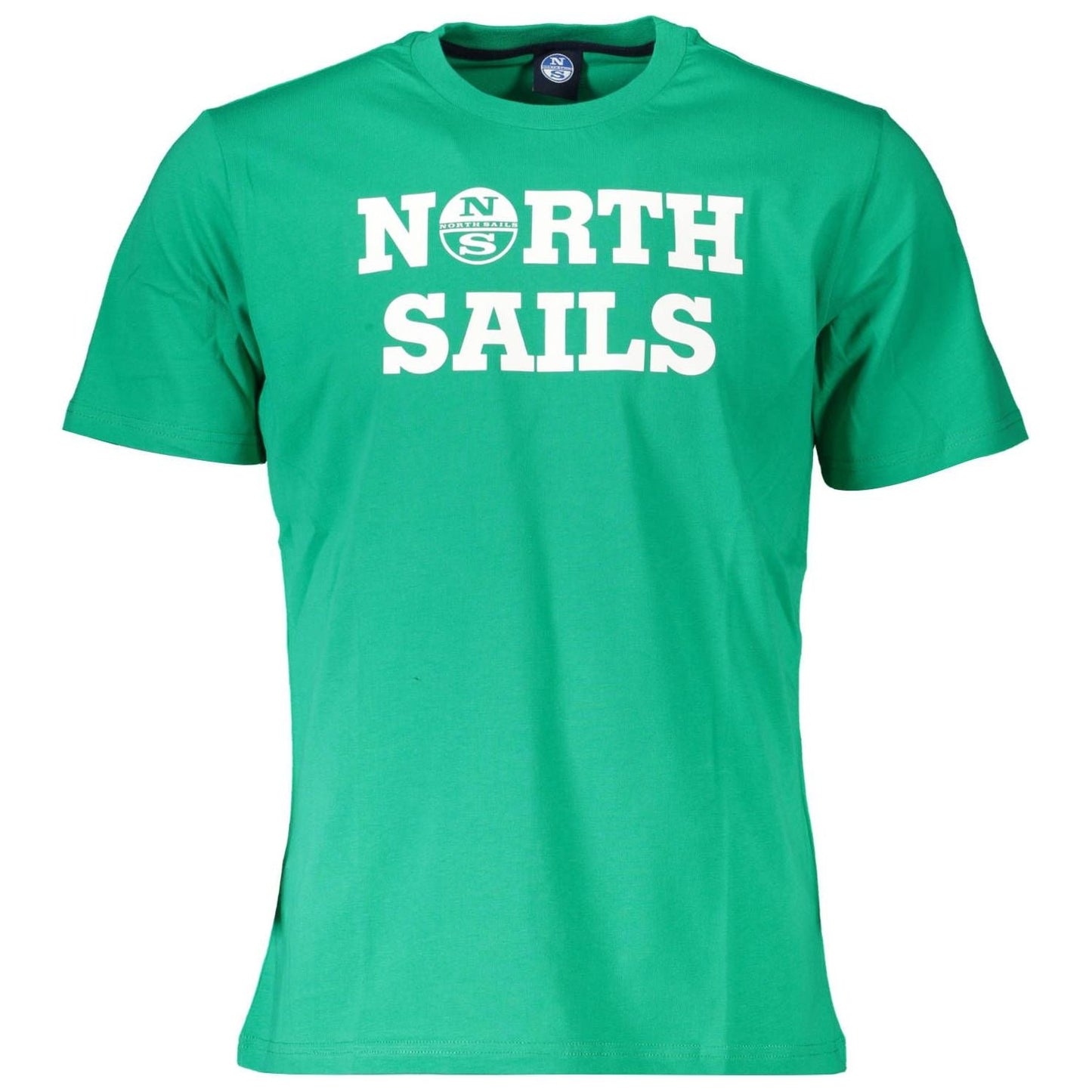 North Sails Green Cotton Men T-Shirt North Sails