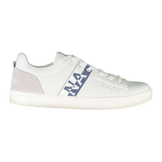 Napapijri White Leather Men Sneaker Napapijri