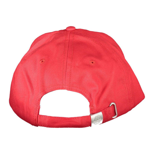 North Sails Elegant Red Cotton Cap with Logo Visor North Sails