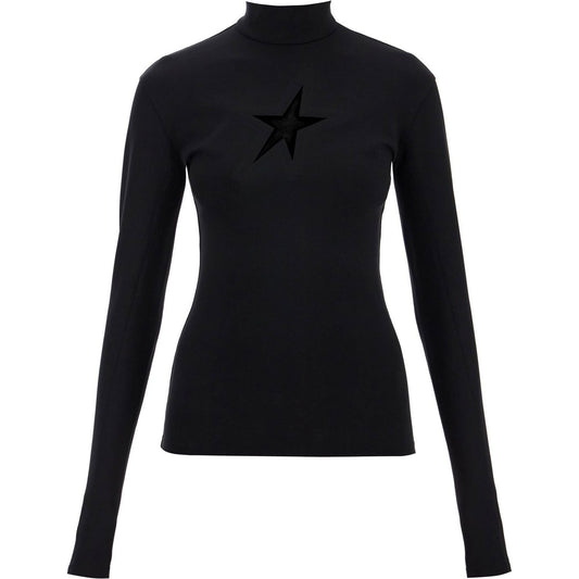 Mugler long-sleeved star top for