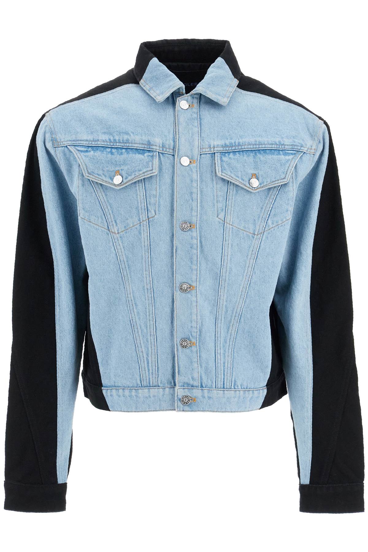 Mugler two-tone denim jacket Jackets Mugler