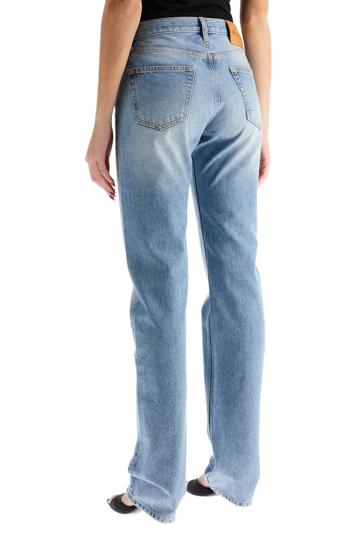 The Attico coated boyfriend pants with Jeans The Attico