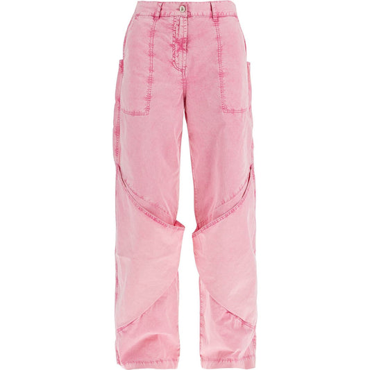 The Attico high-waisted loose fit pink palazzo pants in cotton Trousers The Attico