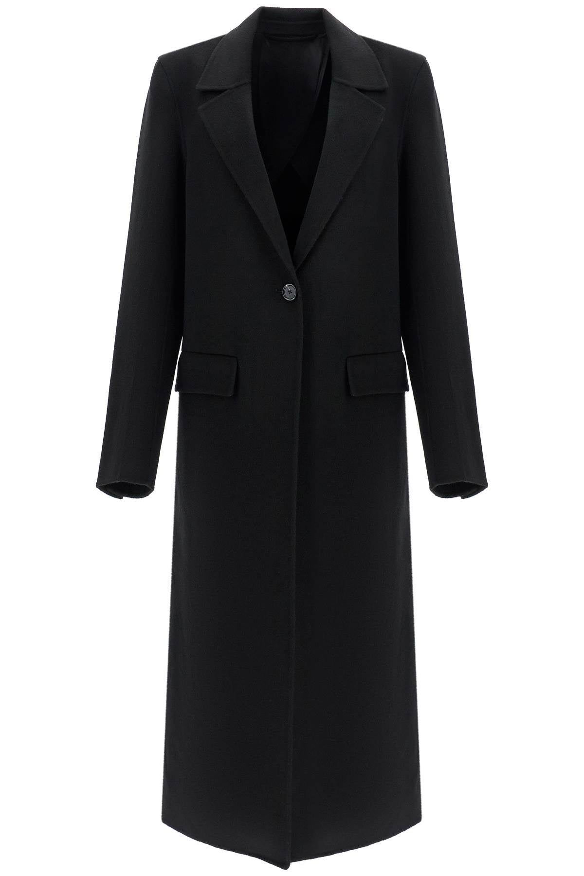 Toteme classic doublé long black wool coat Jackets Toteme