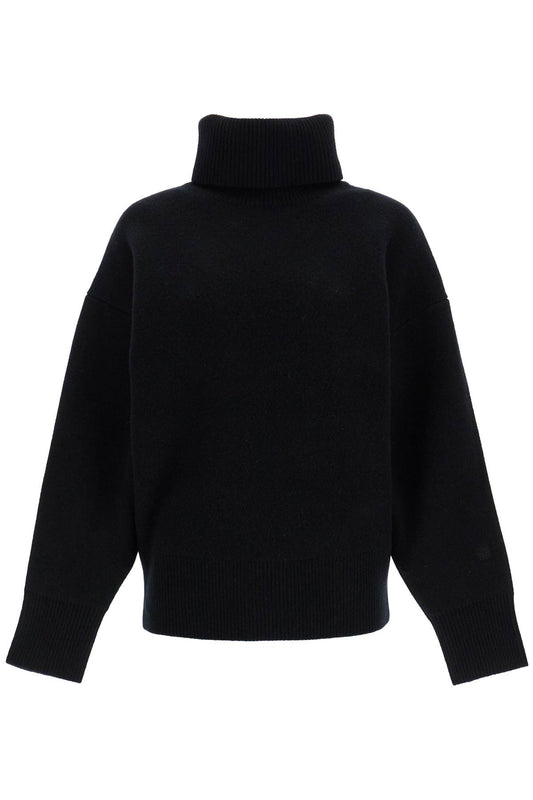 Toteme black rws wool and cashmere turtleneck sweater Knitwear Toteme