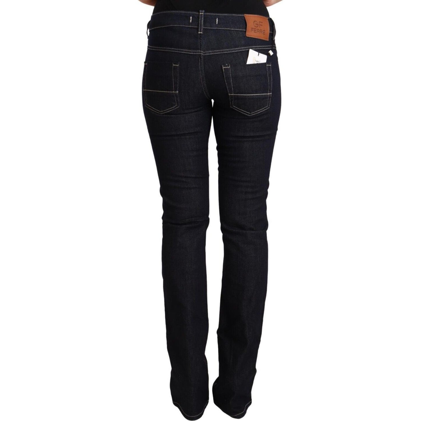 GF Ferre Chic Low Waist Skinny Jeans in Timeless Black GF Ferre