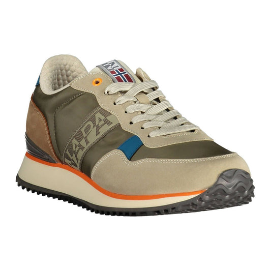 Napapijri Beige Trailblazer Sneakers with Logo Accent Napapijri