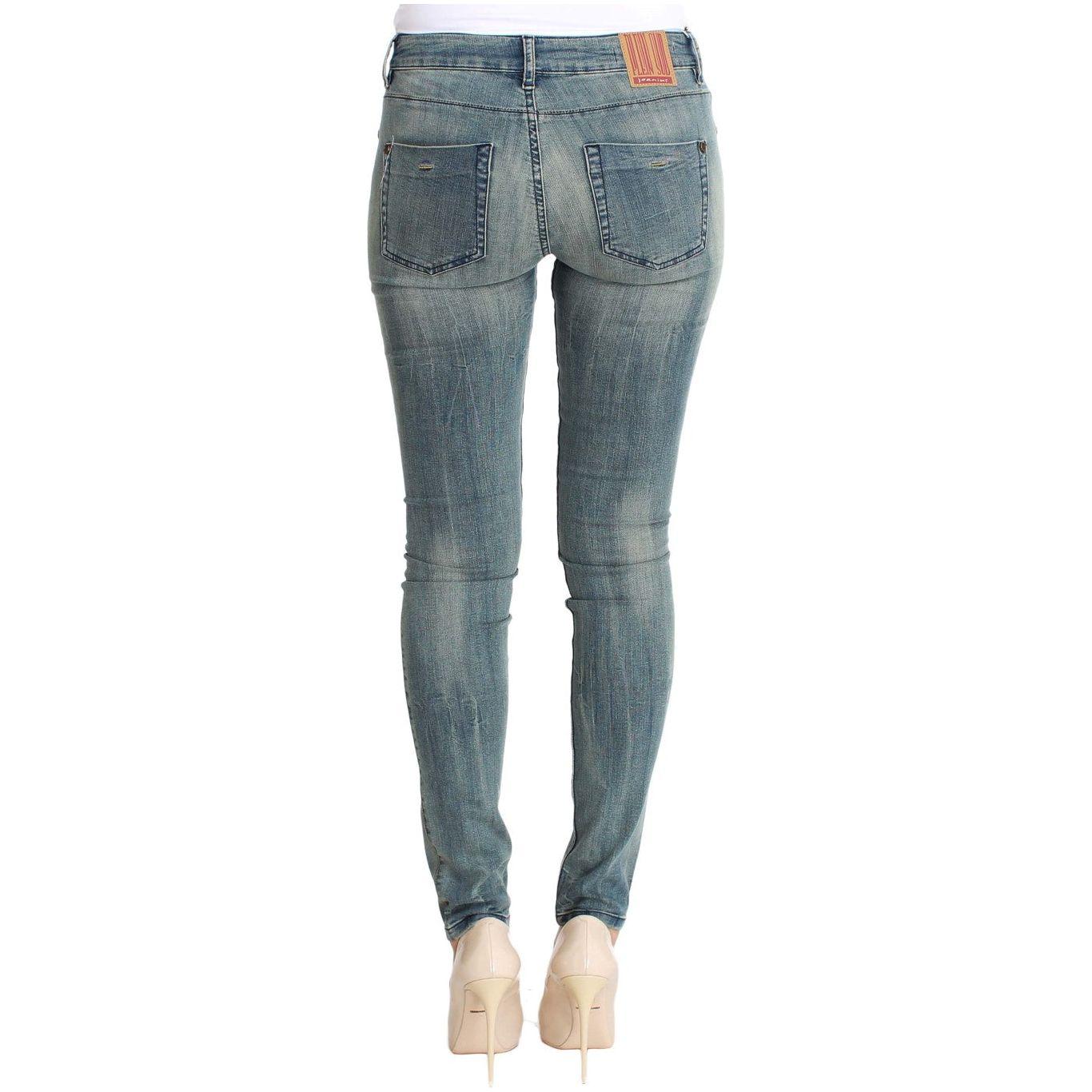 PLEIN SUD Chic Slim Skinny Blue Wash Denim PLEIN SUD