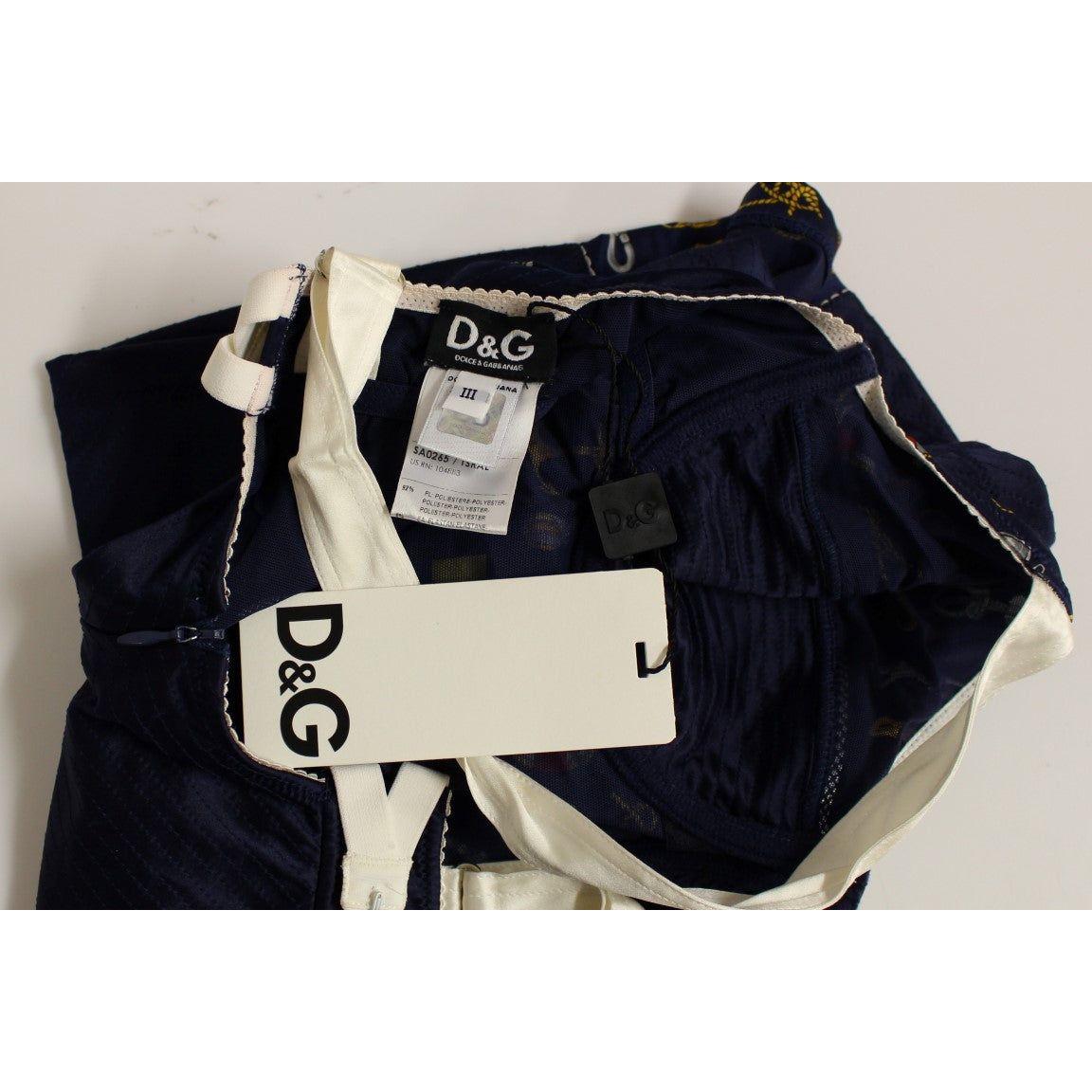 Dolce & Gabbana Blue Sailor Motive Tank Top