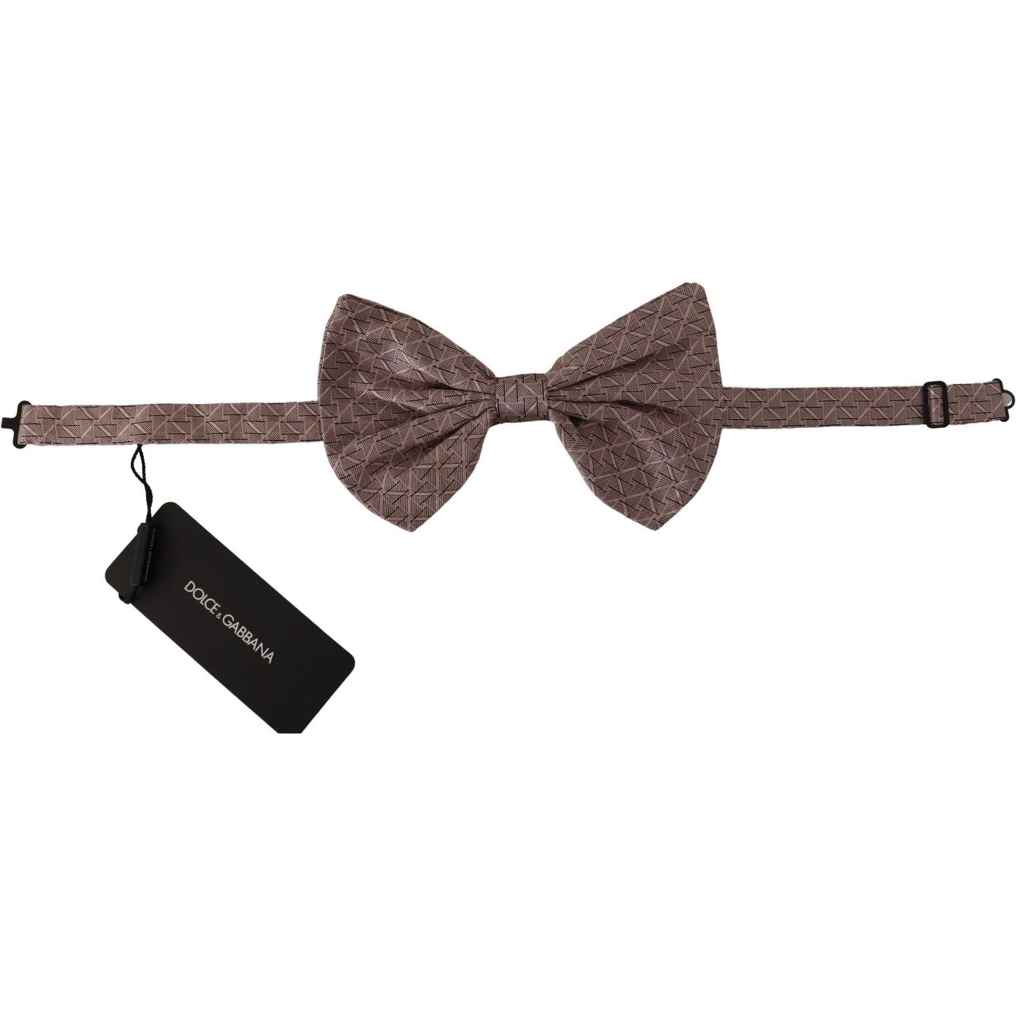 Dolce & Gabbana Elegant Silk Gray Bow Tie - Men's Formalwear Dolce & Gabbana