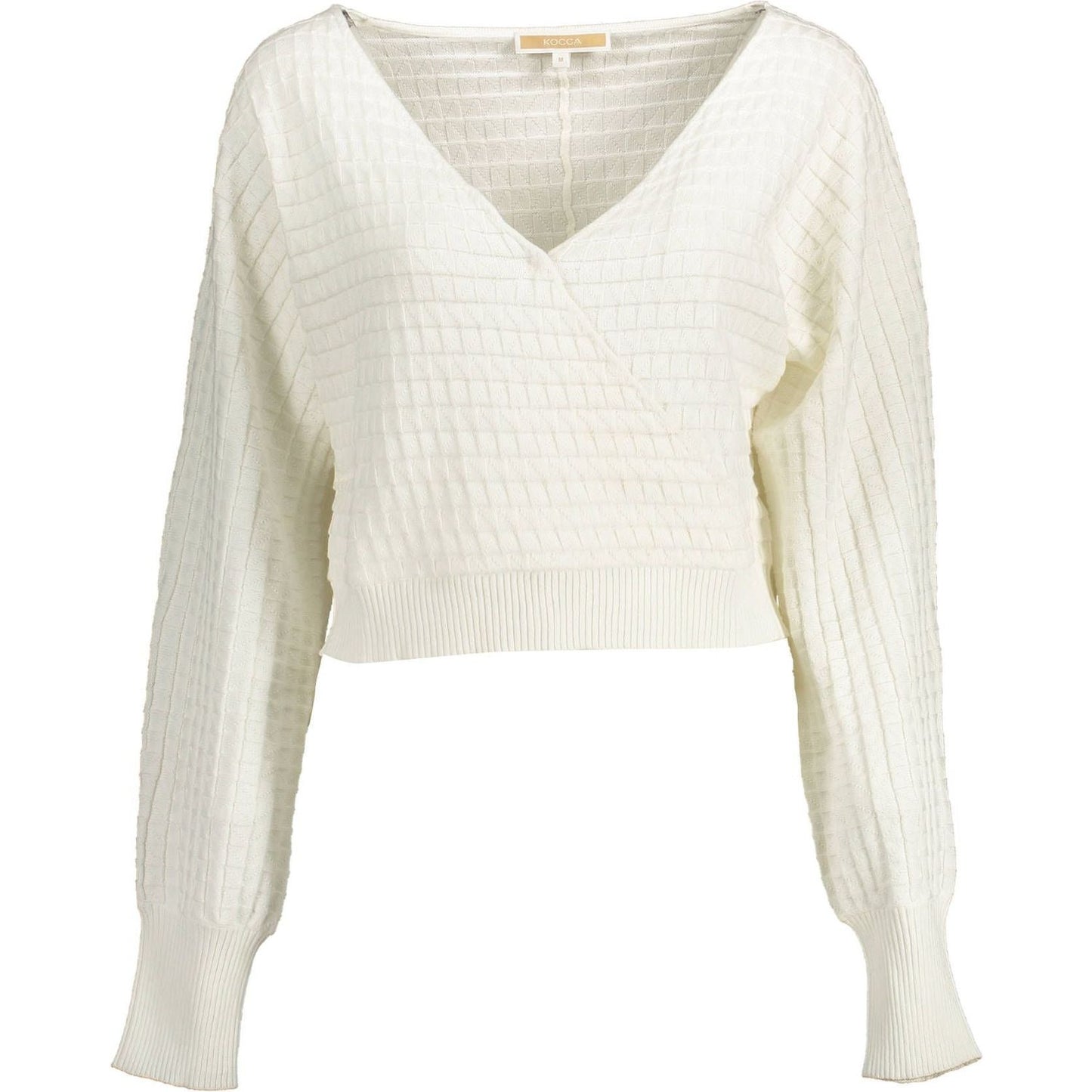 Kocca White Cotton Women Sweater Kocca