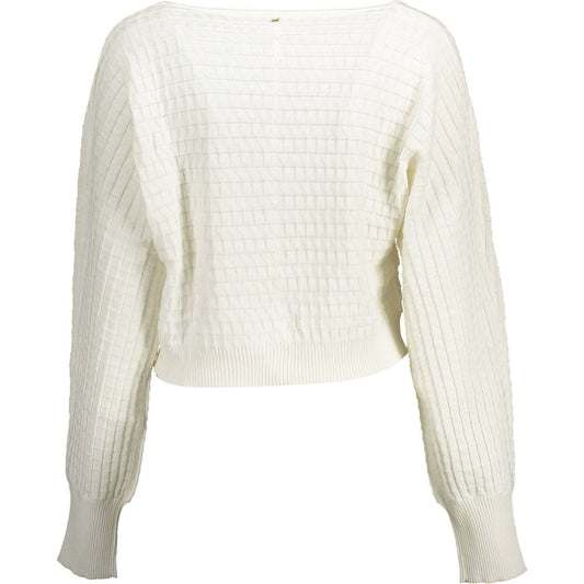 Kocca White Cotton Women Sweater Kocca