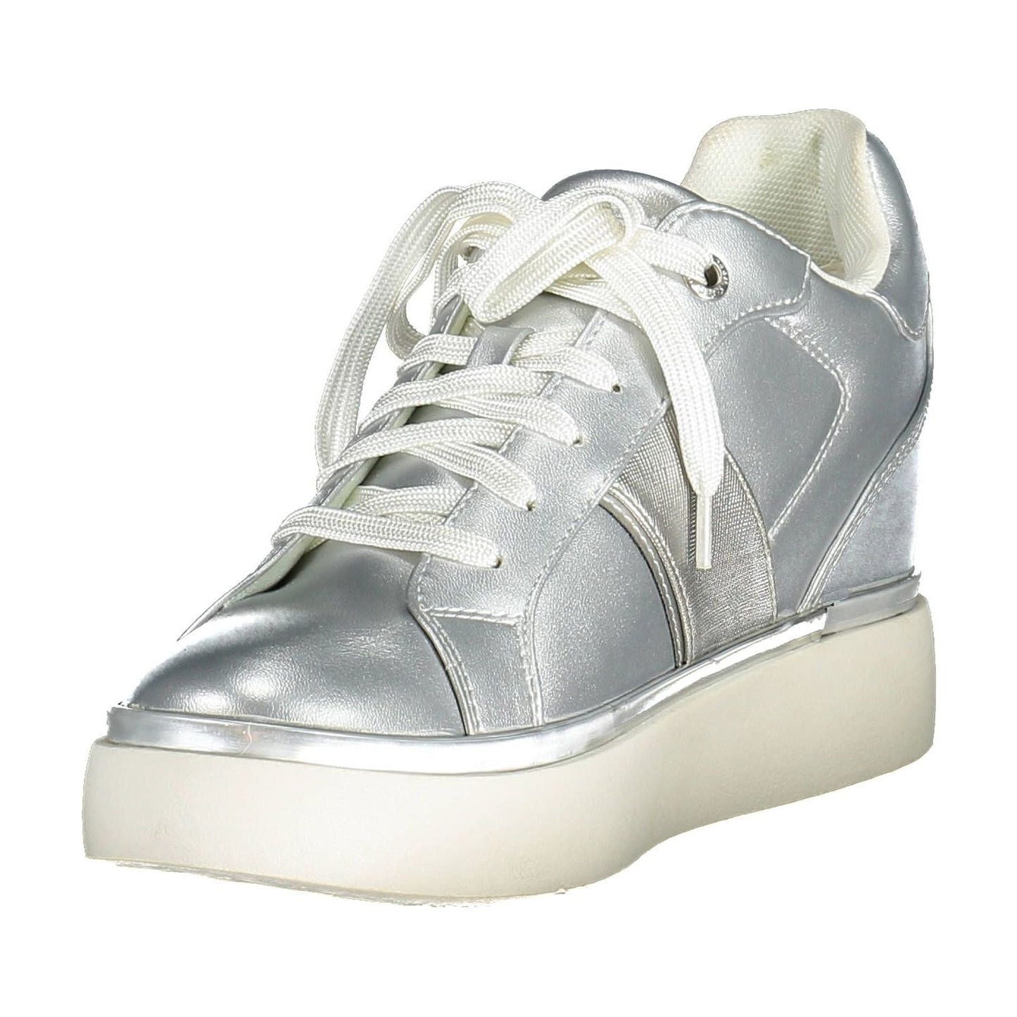 U.S. POLO ASSN. Silver Polyester Women Sneaker U.S. POLO ASSN.