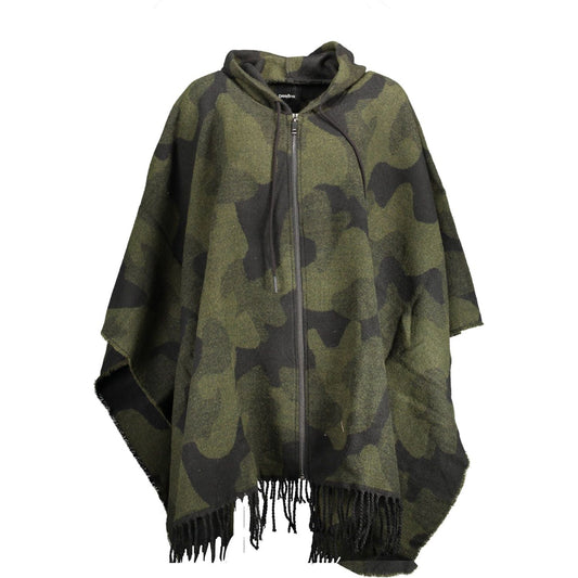 Desigual Green Acrylic Women Poncho Desigual